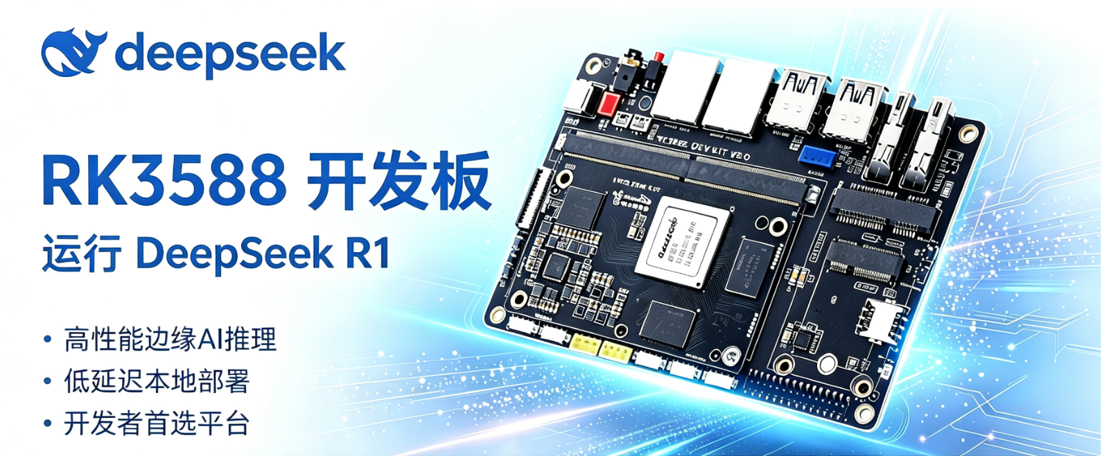 图1：RK3588开发板与DeepSeek R1