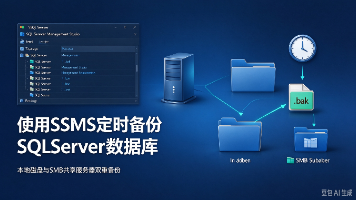 使用SSMS定时备份SQLServer数据库为.bak文件至本地或SMB共享服务器中封面图