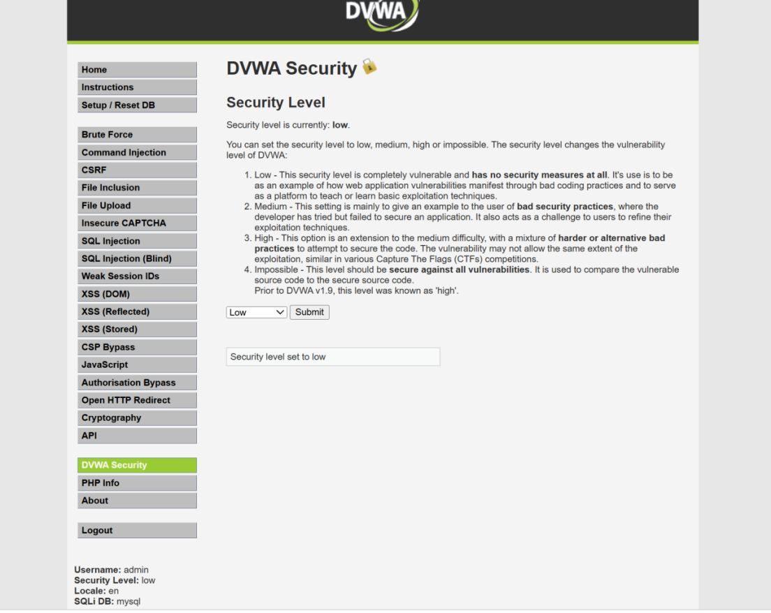 DVWA SQL 注入实操笔记(Day1)— Low / Medium / High 全级别通关-CSDN博客