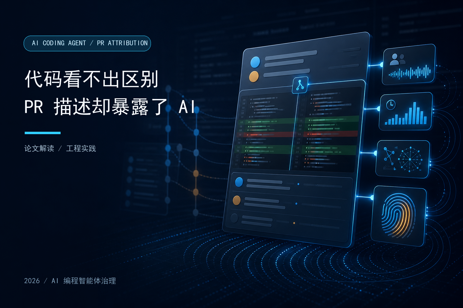 AI 编程智能体 PR 行为指纹分析封面