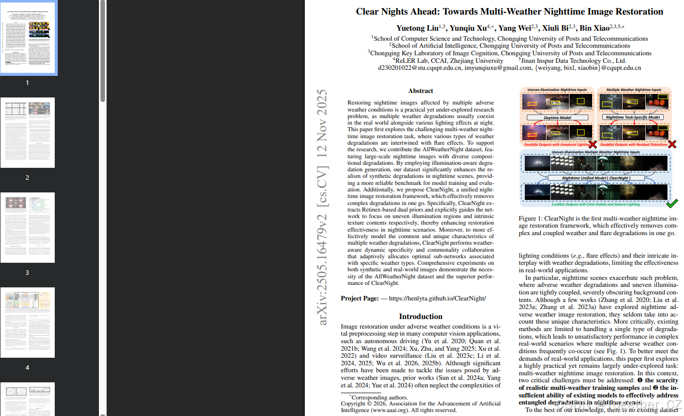 Clear Nights Ahead: Towards Multi-Weather Nighttime Image Restoration ...