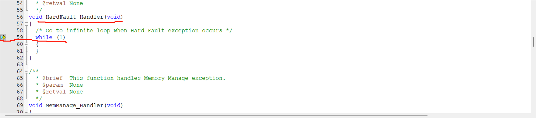 STM32进入HardFault_Handler时，如何找到问题所在？_stm32进入hardfaulthandler