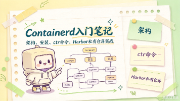 云原生|Containerd 入门笔记:架构、安装、ctr 命令、Harbor 私有仓库实战封面图