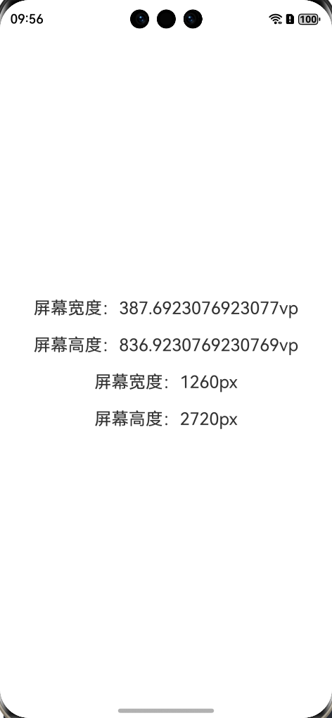 图3：屏幕信息显示效果