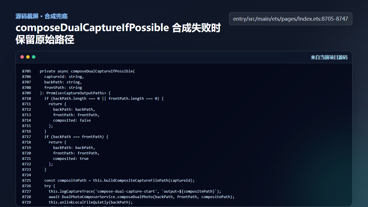 图3 composeDualCaptureIfPossible 合成失败时保留原始路径