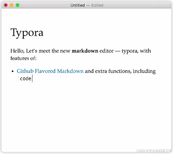 Markdown 文档编辑神器 Typora