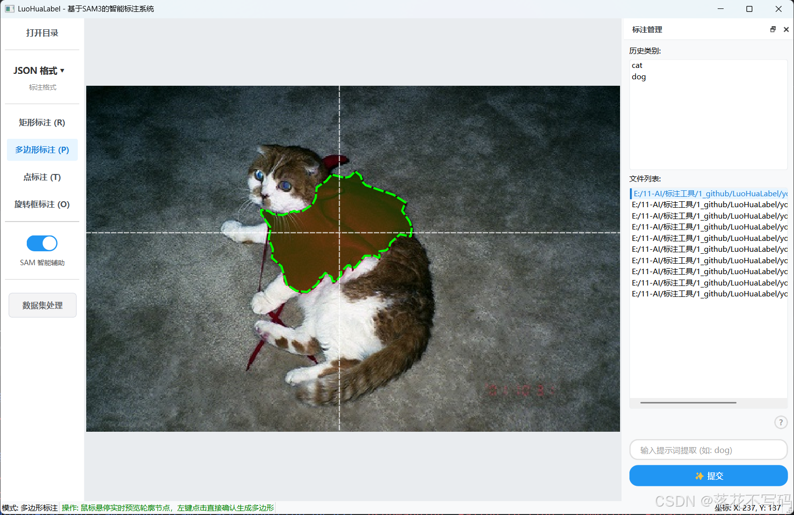 2026年告别手动标注，基于 SAM3 的智能图像标注系统，吊打 labelme、labelimg 工具，LuoHuaLabel智能标注系统，全部源码开源，全网首发