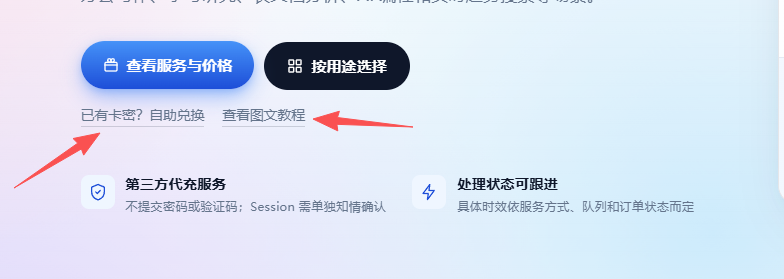 拿到卡密回到网站后点击自助兑换