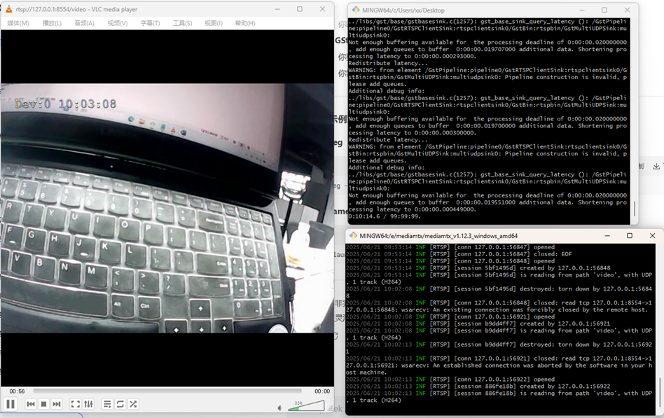 在windows下实现将USB 摄像头视频数据通过GStreamer推流到mediamtx的RTSP服务器上_windows mediamtx
