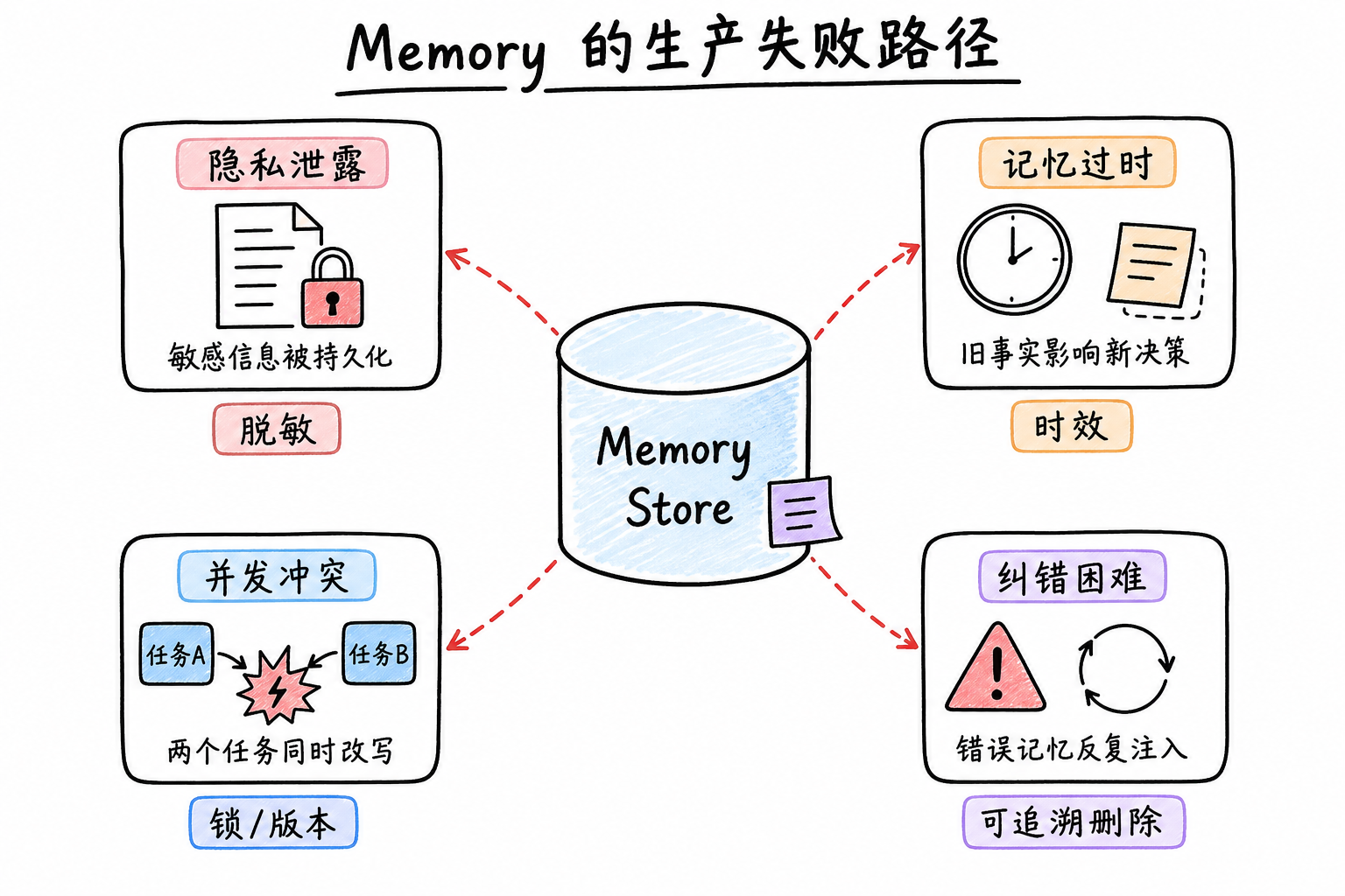 隐私、过期、并发与纠错构成Memory四条高风险路径