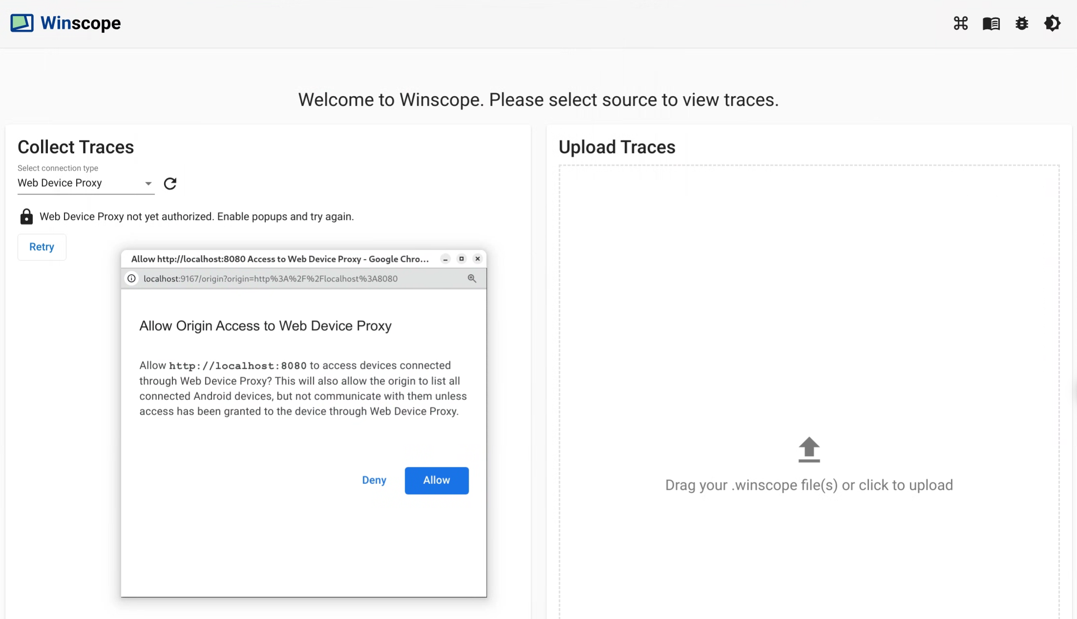 向源设备授予 WDP 访问权限