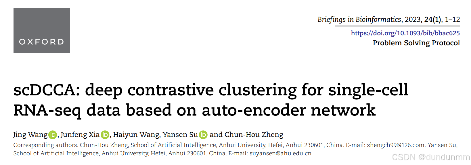 【论文阅读】scDCCA: deep contrastive clustering for single-cellRNA-seq data ...