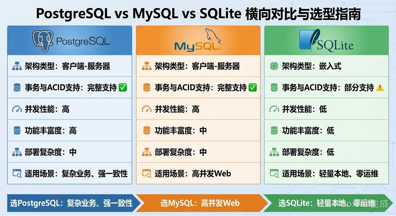 Database selection comparison