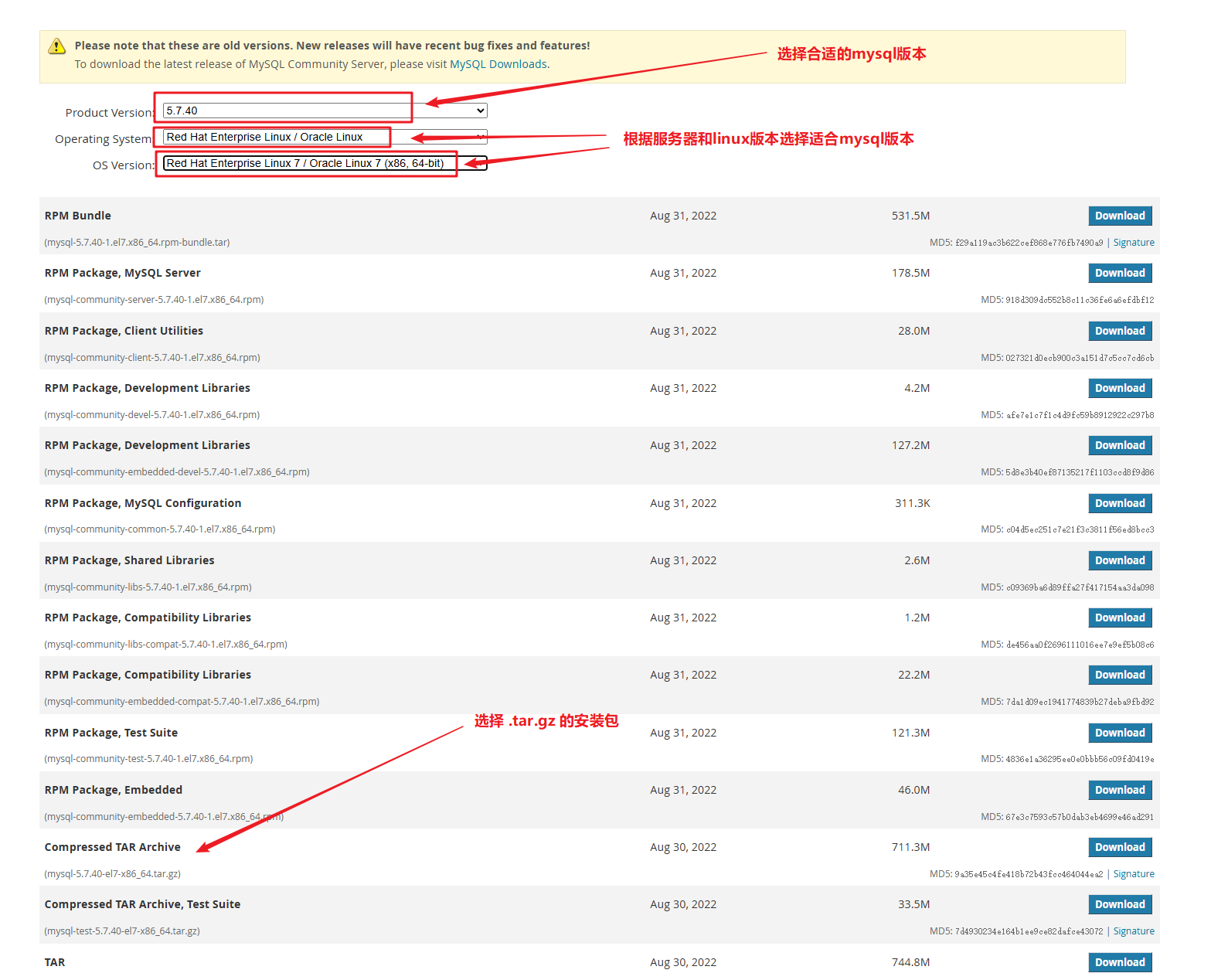 centos离线安装mysql
