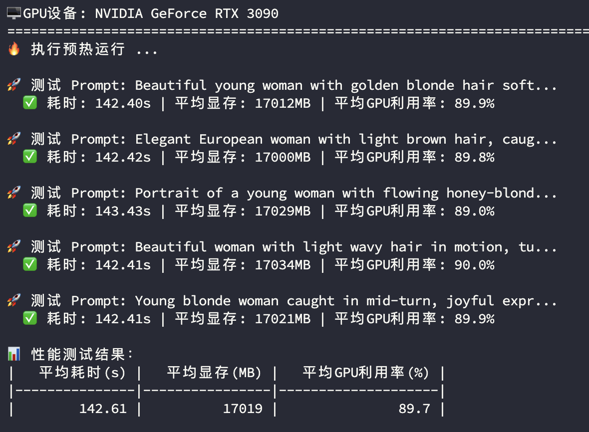 3090显卡ComfyUI Wan工作流测试