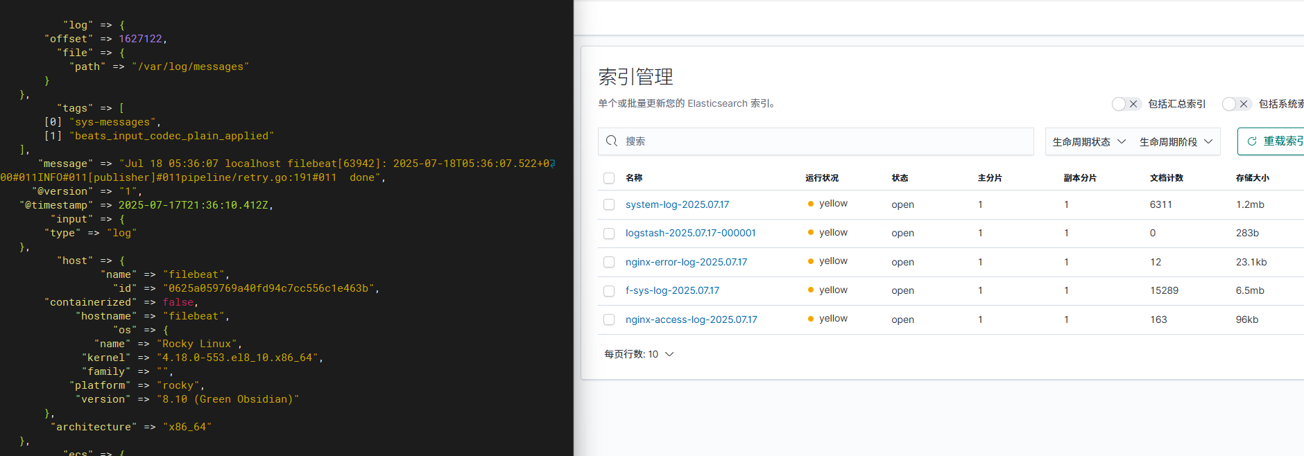 Elasticsearch+Logstash+Filebeat+Kibana部署