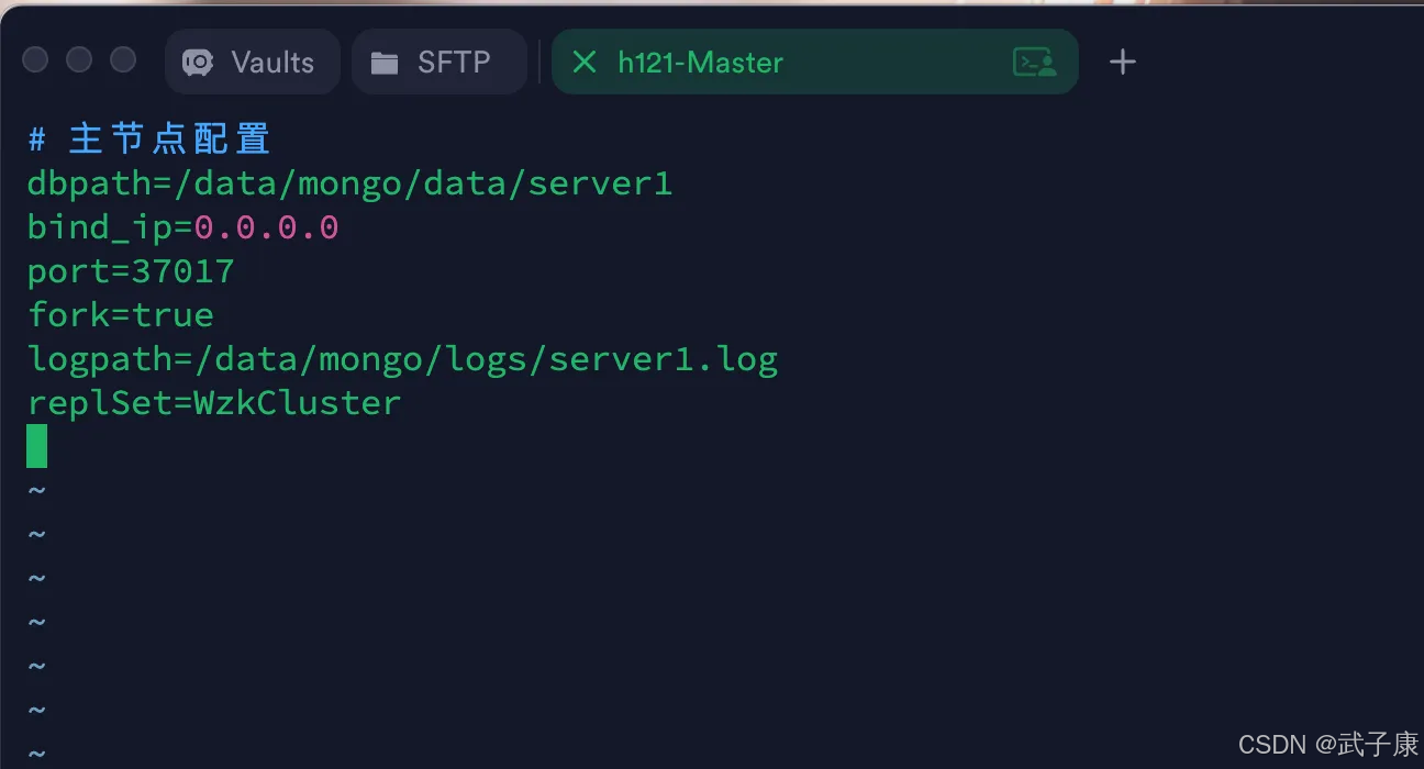 MongoDB 配置文件