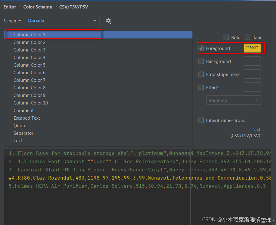 关于pycharm csv显示彩虹色_rainbow csv-CSDN博客