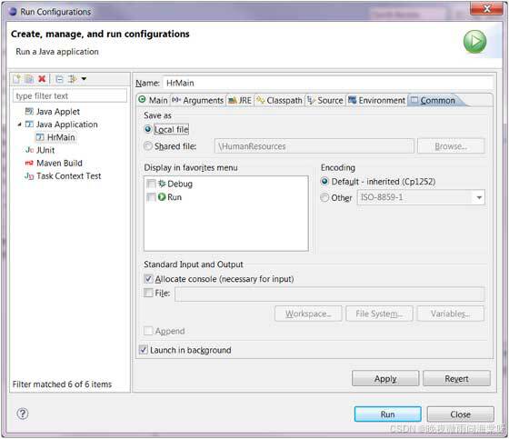 Eclipse 运行配置(Run Configuration)_eclipse run configurations如何配置-CSDN博客