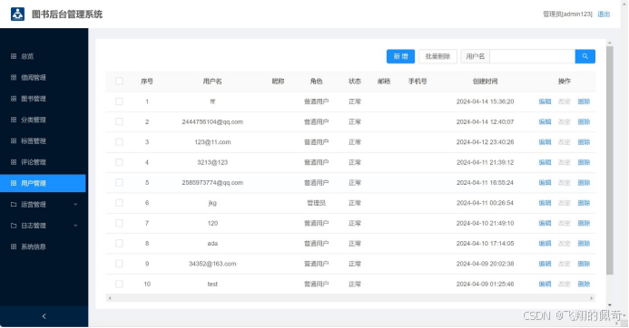 基于python+mysql实现的图书借阅推荐系统设计与实现【含源码+数据库+毕业论文+开题+任务书】