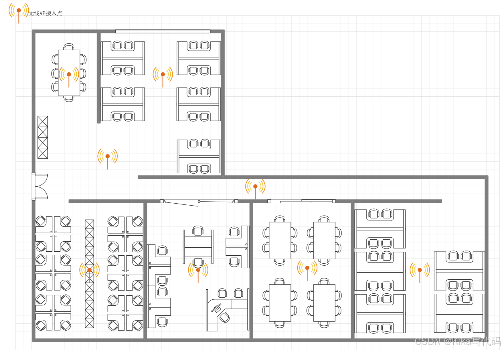 【计算机网络】课程 作业一 搭建连续覆盖的办公网络