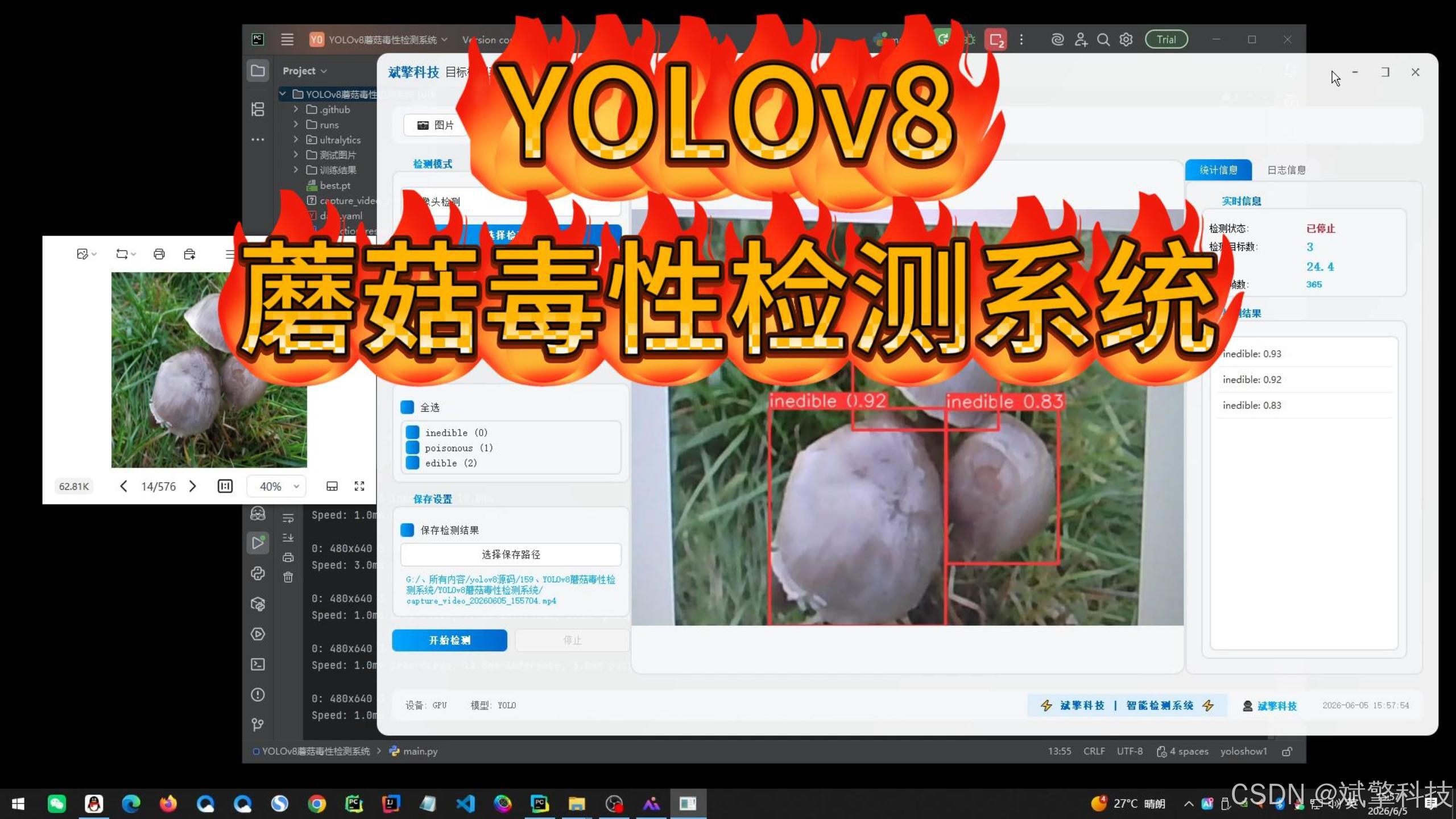 cosc 1336 | python - 2025 Images High Quality Grahic YOLOv8蘑菇毒性识别检测系统(项目源码+YOLO数据集+模型权重+UI界面+python+深度学习+环境配置+目标检测)-CSDN博客