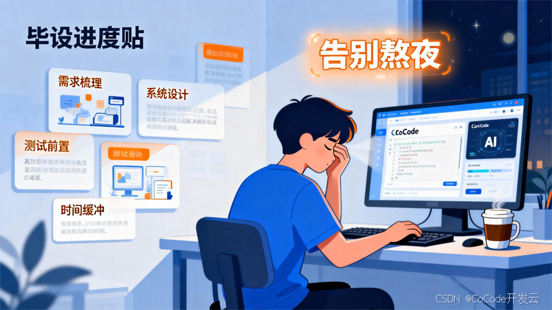 计算机毕设总熬夜赶工？解决需求、设计、测试难题4大重点！（AI工具）