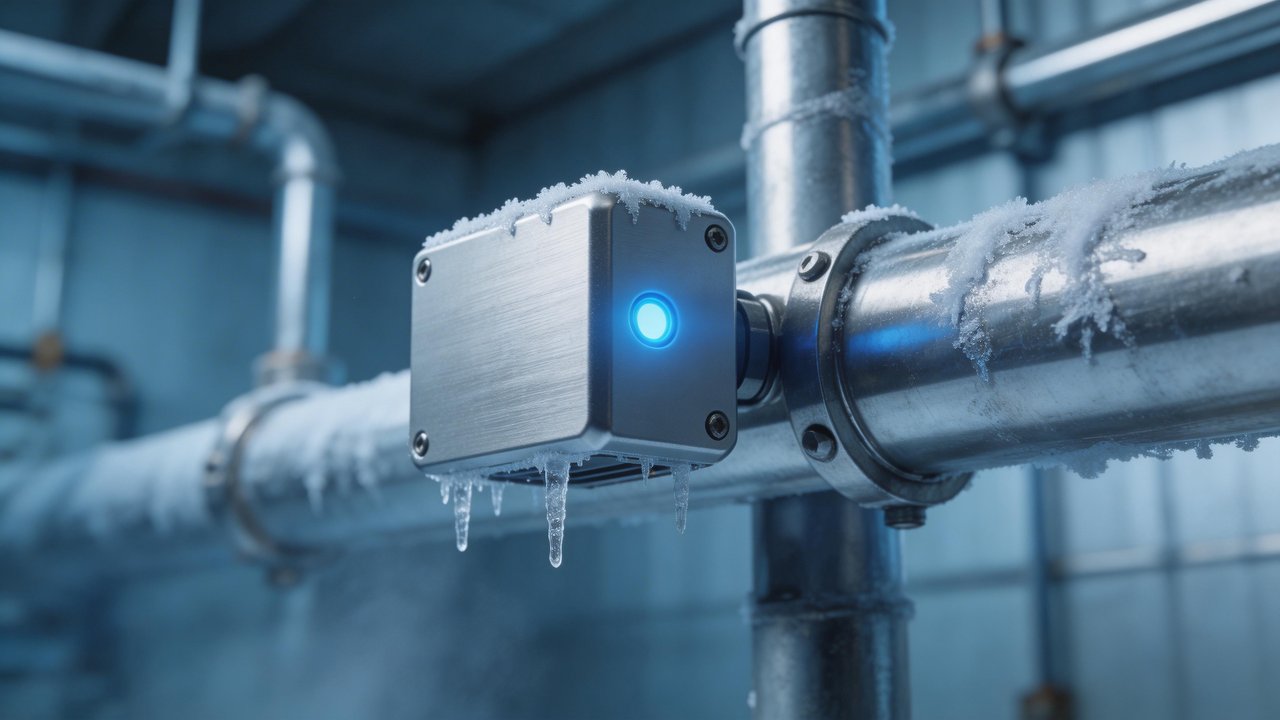 IoT 传感器安装在制冷设备上