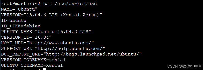 Ubuntu 16 系统版本