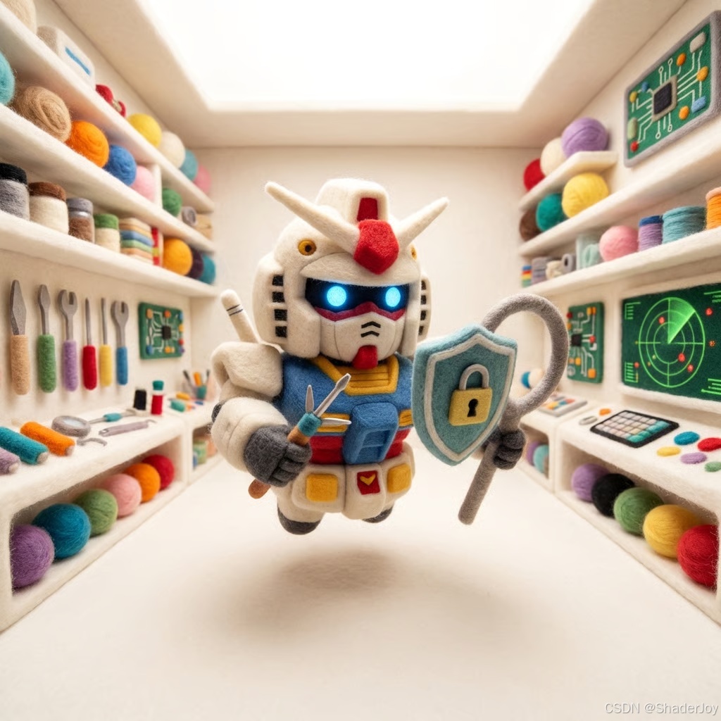 持探测环，检查一个毛毡盾牌和雷达屏幕，确保安全