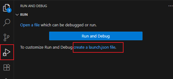 创建launch.json文件