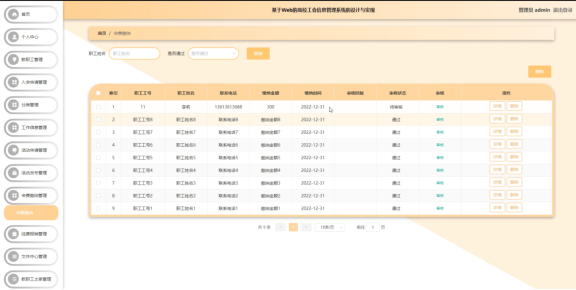 计算机毕业设计springboot基于Web的高校工会信息管理系统的设计与实现 SpringBoot智慧校园教职工服务系统的设计与实现 SpringBoot高校教工事务一体化平台的设计与实现