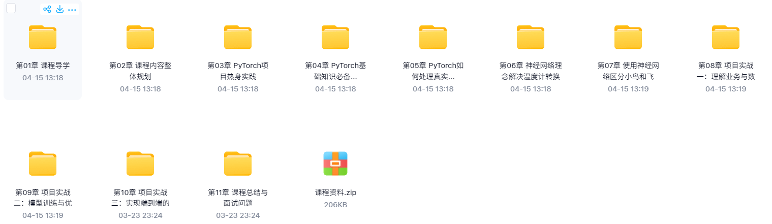 AI大模型学习，人工智能深度学习，PyTorch，AIGC实战，ChatGpt，完整版_大模型教程 网盘