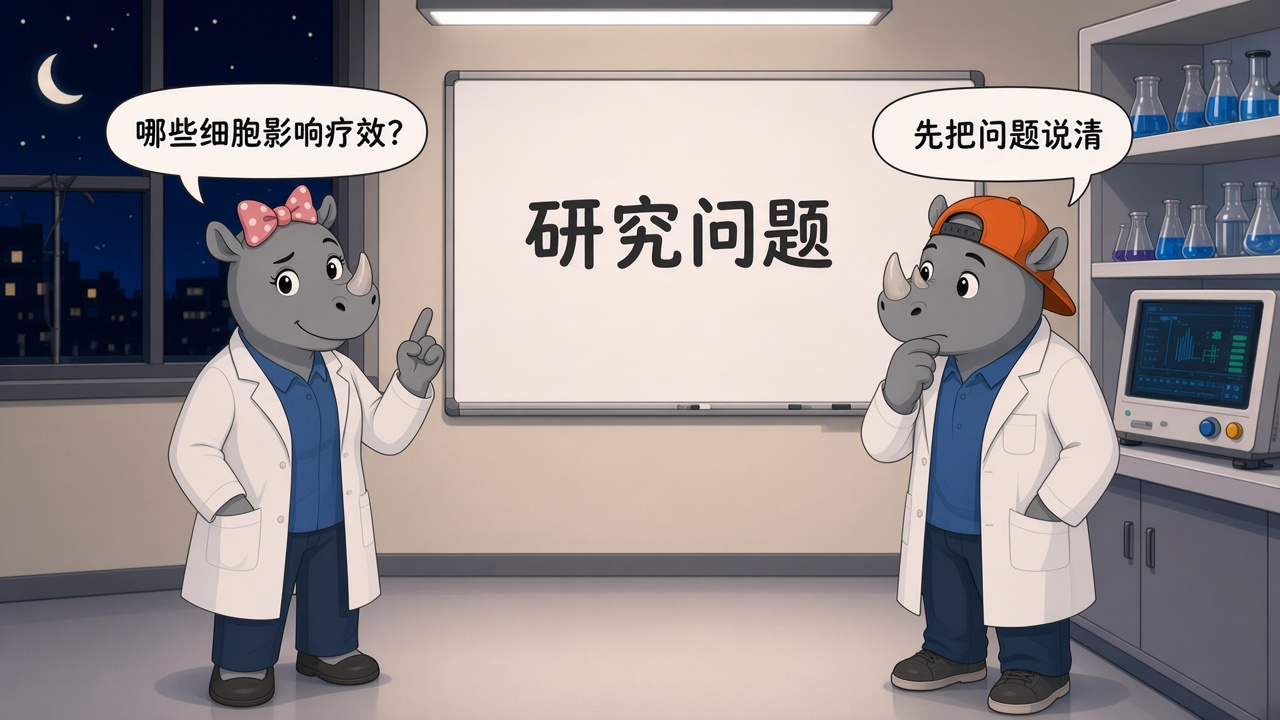 女犀牛问摘要初筛太笨,男犀牛说做成一张表