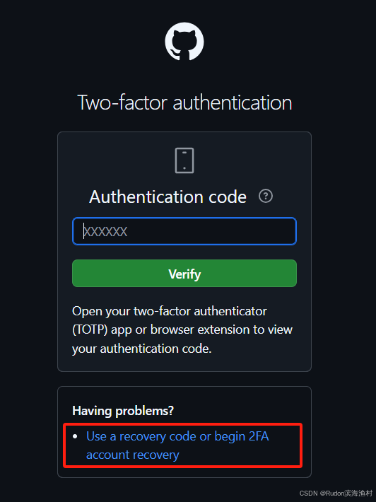 解决github因双重认证2FA丢失而无法登录的问题 - 如何通过github-recovery-codes.txt辅助登录github？