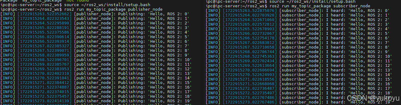 ROS 2 话题：使用C++进行发布与订阅