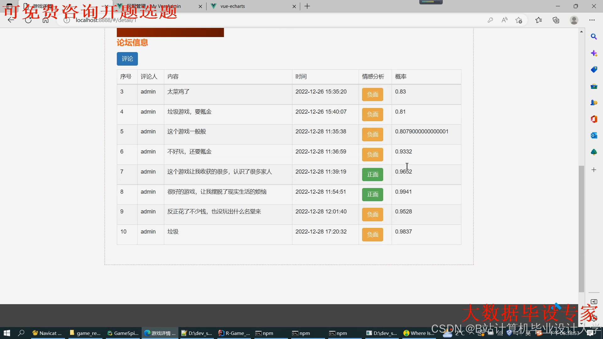 计算机毕业设计hadoop+spark+hive游戏推荐系统 游戏可视化 大数据毕业设计(源码+文档+PPT+讲解)