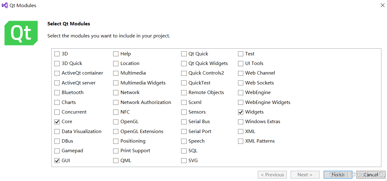 QT界面设计开发（Visual Studio 2019）—学习记录一