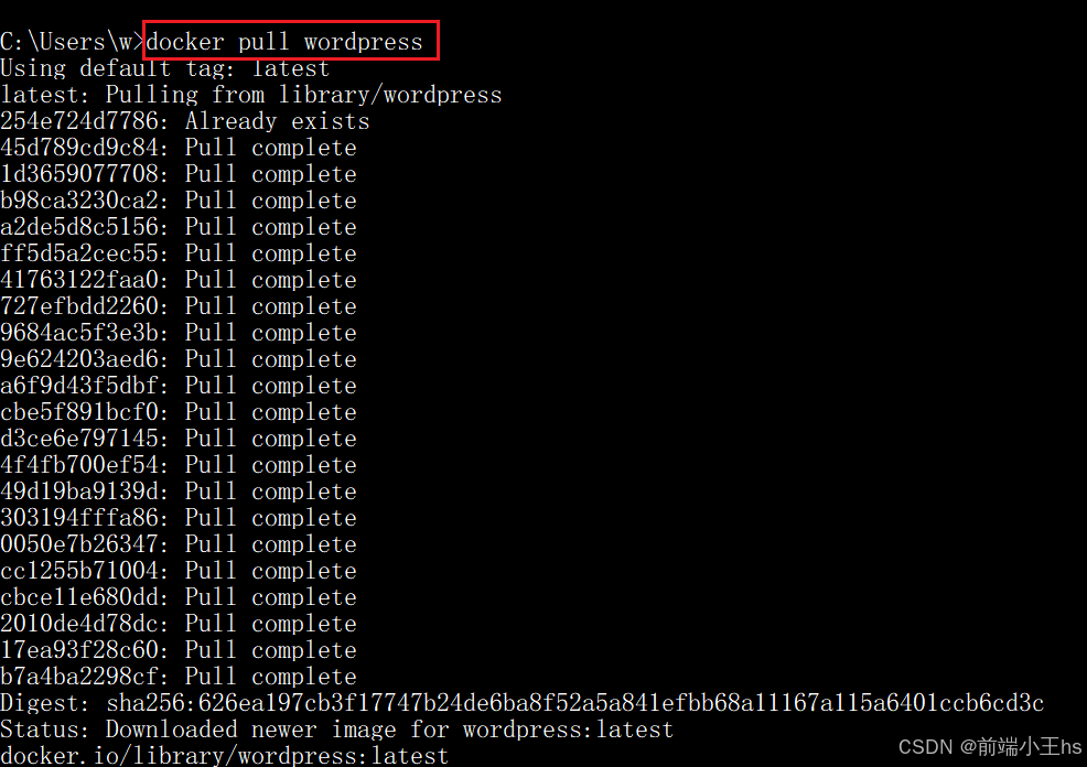 拉取docker