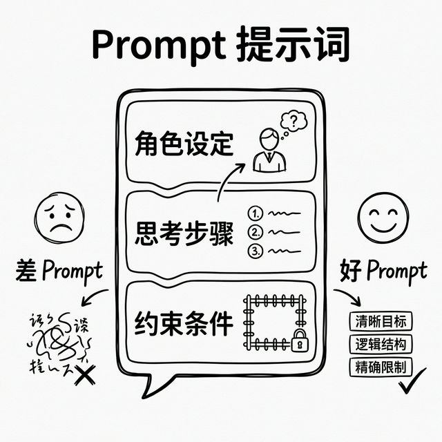 Prompt 提示词：把角色、约束、目标说清楚，输出会更稳定