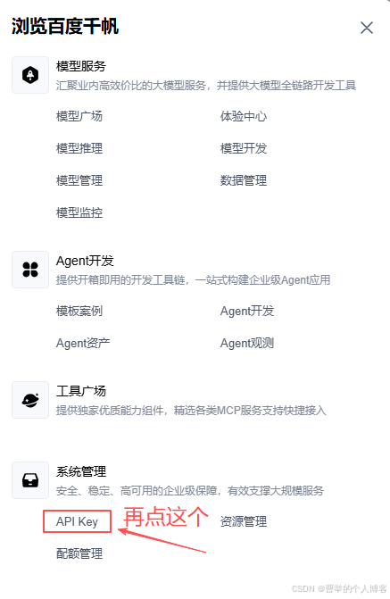 API Key生成结果