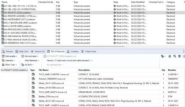 SOLIDWORKS PDM 文件资源管理器界面