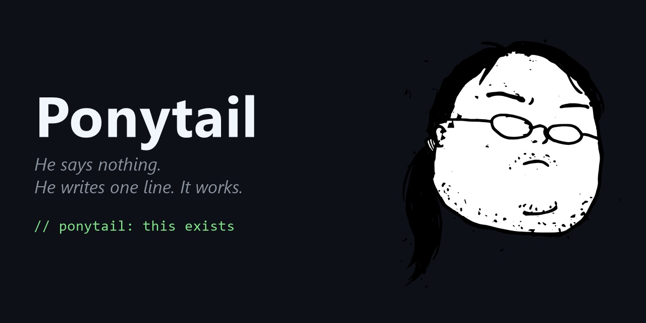 官方项目原图：Ponytail social preview