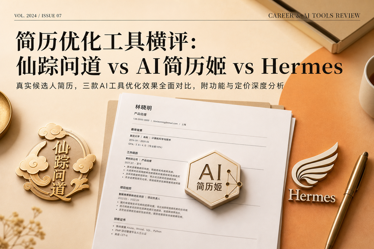 简历优化工具横评:仙踪问道·简历优化与AI简历姬、Hermes的效果、功能、定价全面对比
