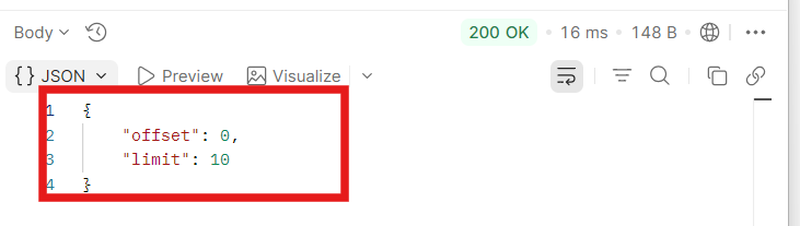 Default pagination result with dependency injection