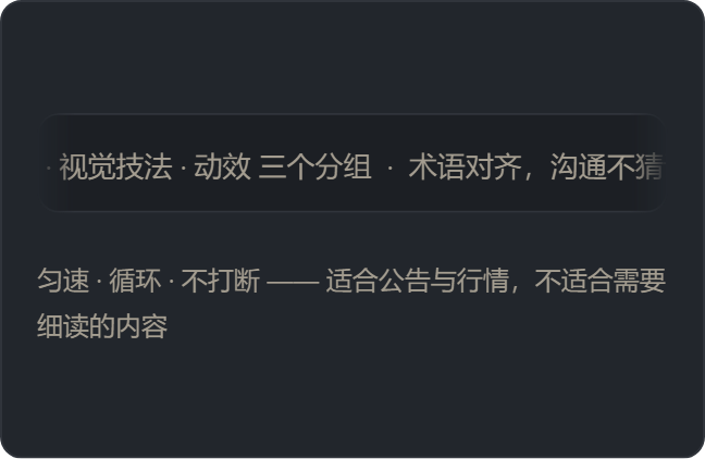 跑马灯（Marquee）