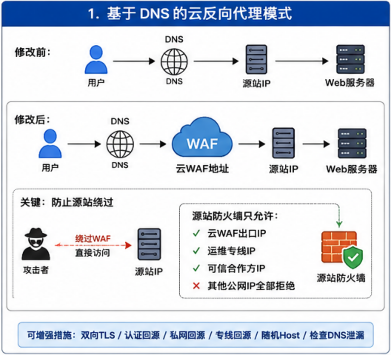 基于DNS的云反向代理模式