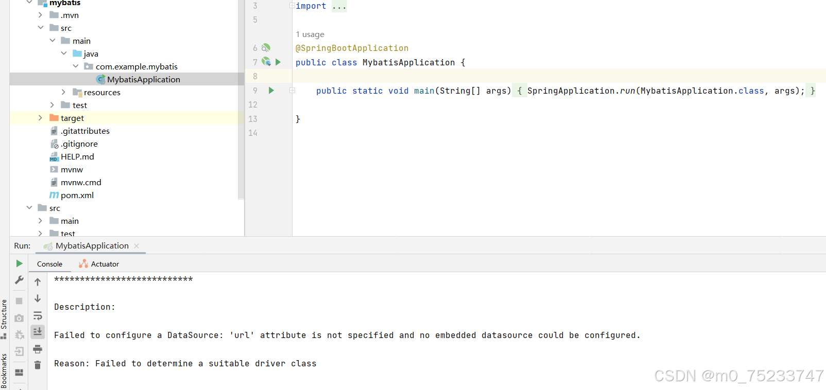 SpringBoot 结合MyBatis读取MySQL数据实践_springboot mybatis mysql-CSDN博客