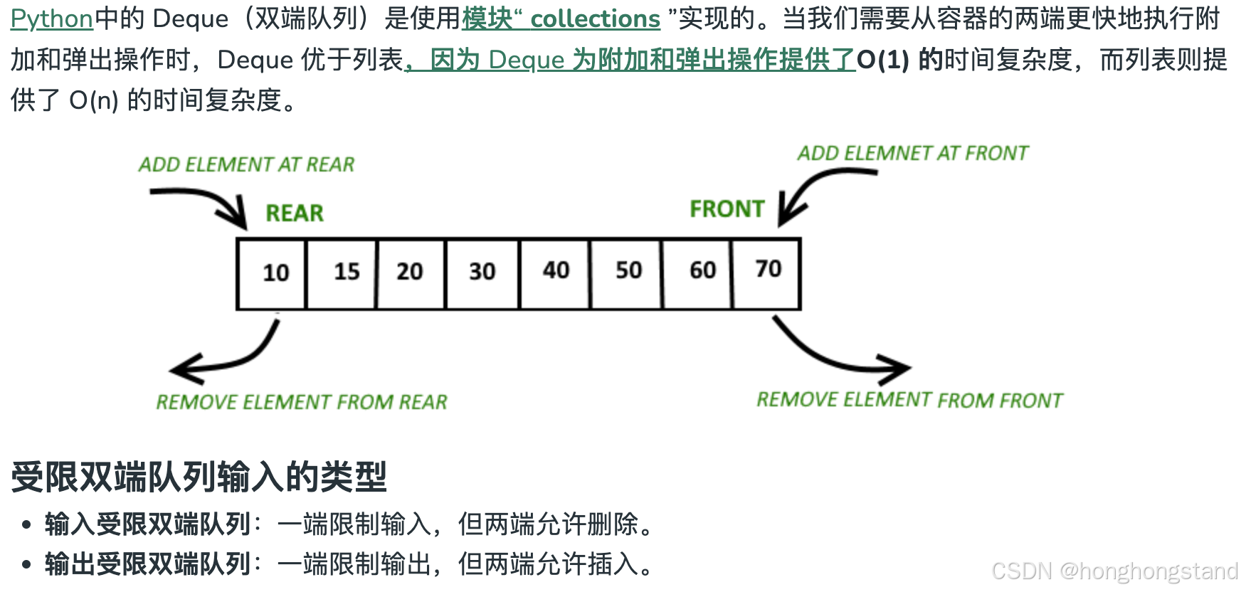 代码随想录D10D11: 栈与队列 Python_self.que = deque()是什么意思-CSDN博客