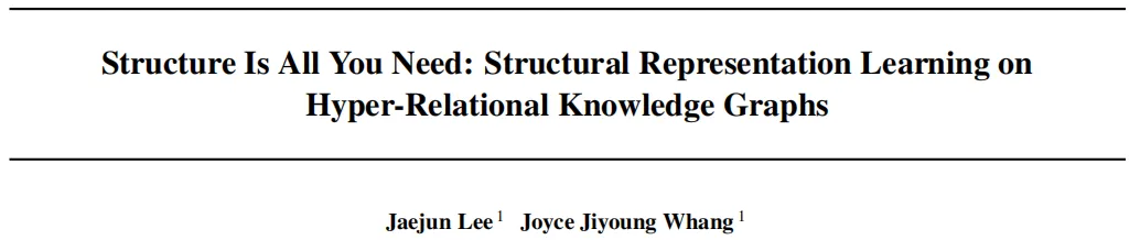 Structure Is All You Need